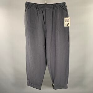 JEAN PAUL GAULTIER Size 32 Navy White Pinstripe Relaxed Fit Casual Pants